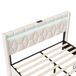 Cama juvenil doble con LED USB y amplio almacenaje Cama juvenil doble con LED USB y amplio almacenaje Beige