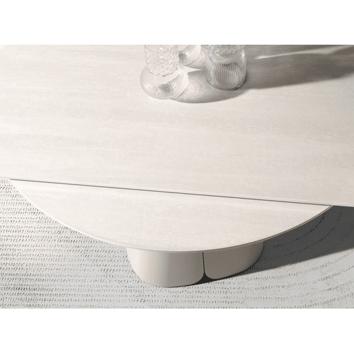 ANGEL CERDA Mesa de jantar extensível redonda porcelânico ANGEL CERDA Mesa de jantar extensível redonda porcelânico