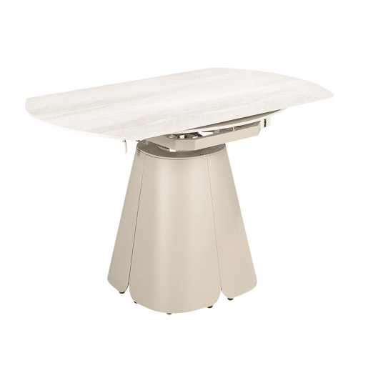 ANGEL CERDA Mesa de jantar extensível redonda porcelânico ANGEL CERDA Mesa de jantar extensível redonda porcelânico