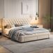 Cama doble hidráulica con amplio cajón de almacenaje 166x203 Cama doble hidráulica con amplio cajón de almacenaje 166x203 Beige
