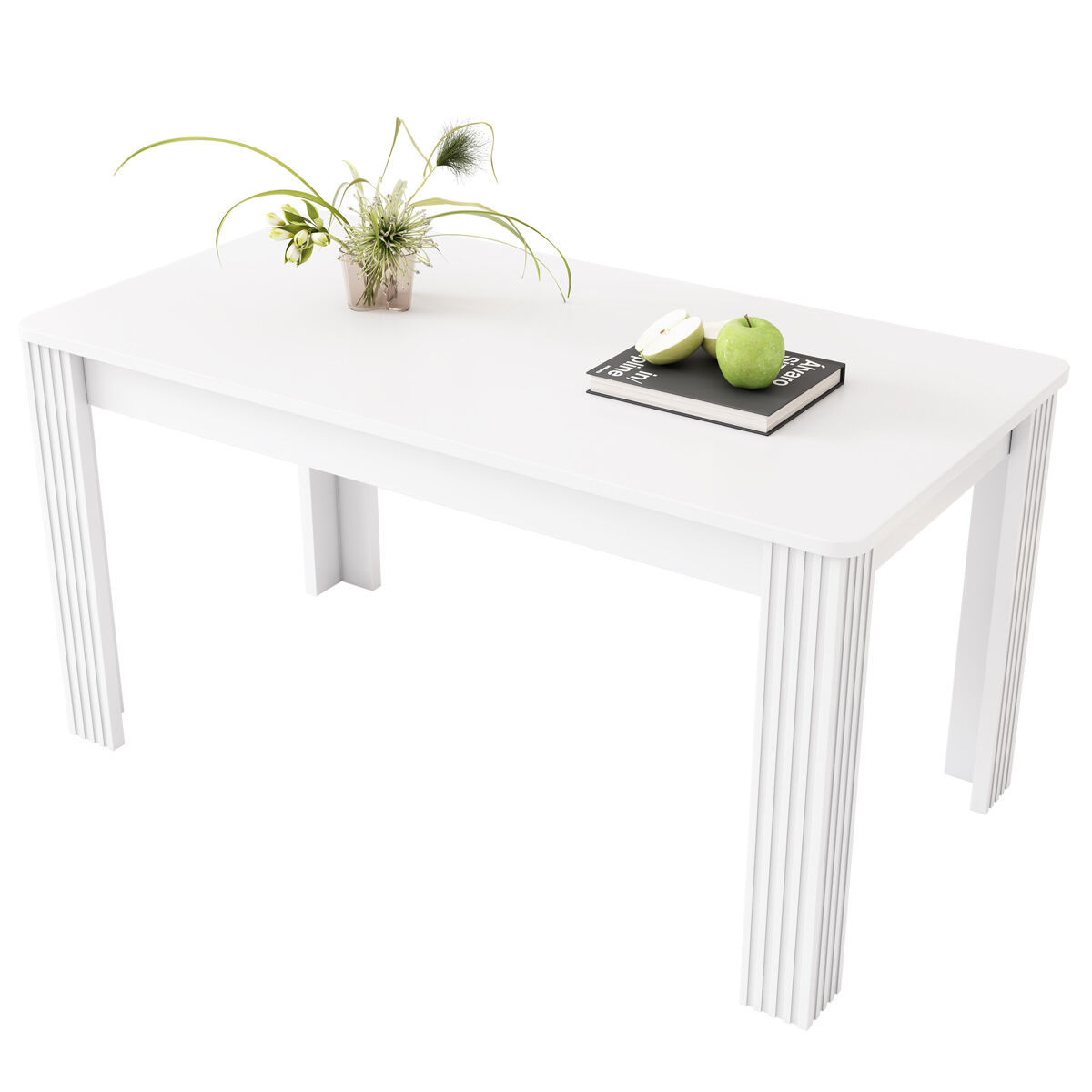 Mesa de comedor fija rectangular 116x65