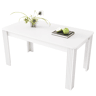 Mesa de jantar fixa retangular 116 cm de painel de partículas,branco