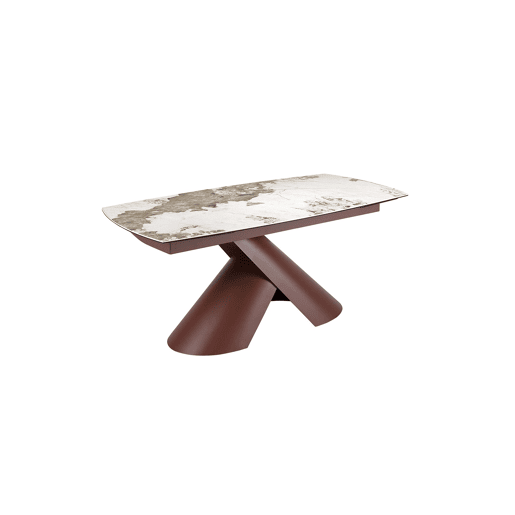 ANGEL CERDA Mesa de jantar extensível oval porcelânico