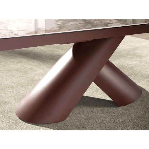 ANGEL CERDA Mesa de jantar extensível oval porcelânico