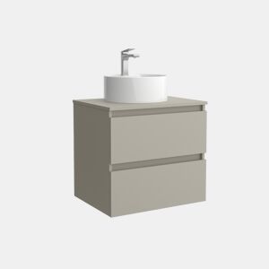 Móvel BEQUIA 70cm + (sem lavatório) Porcelana | Cor Cinza fosco | 70x45x54