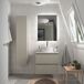 Mueble Baño BEQUIA 2caj. (Sin Lavabo) 70 Mueble Baño BEQUIA 2caj. (Sin Lavabo) 70 Gris