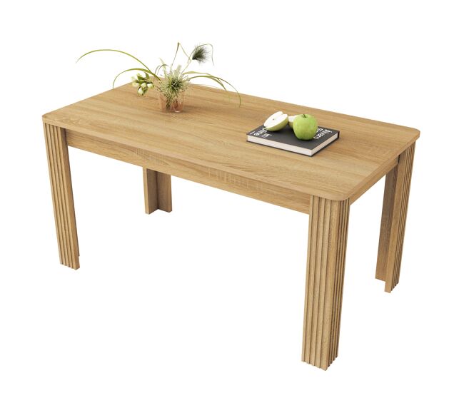 Mesa de comedor fija rectangular 116x65