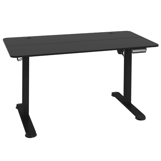 MEUBLES COSY Secretária elétrica ajustável em altura mesa de computador ergonómica para escritório com memória de altura 140x70x72-116cm Preto MEUBLES COSY Secretária elétrica ajustável em altura mesa de computador ergonómica para escritório com memória de altura 140x70x72-116cm Preto
