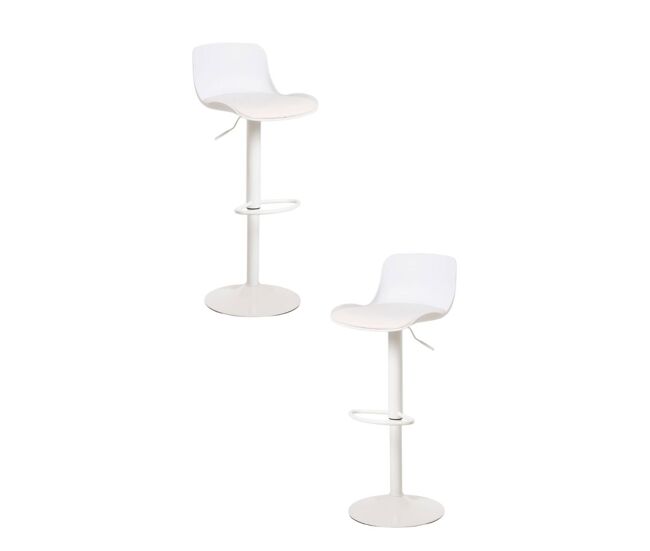 Pack 2 taburetes delvo - blanco