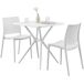 Conjunto de muebles de jardin Amino con 2 sillas 156x72 Conjunto de muebles de jardin Amino con 2 sillas 156x72 Blanco