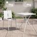 Conjunto de muebles de jardin Amino con 2 sillas 156x72 Conjunto de muebles de jardin Amino con 2 sillas 156x72 Blanco