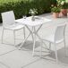 Conjunto de muebles de jardin Amino con 2 sillas 156x72 Conjunto de muebles de jardin Amino con 2 sillas 156x72 Blanco