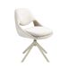 Silla giratoria tela blanco roto y crema Silla giratoria tela blanco roto y crema Crema