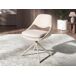 Silla giratoria tela blanco roto y crema Silla giratoria tela blanco roto y crema Crema