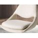 Silla giratoria tela blanco roto y crema Silla giratoria tela blanco roto y crema Crema