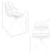 Silla giratoria tela blanco roto y crema Silla giratoria tela blanco roto y crema Crema