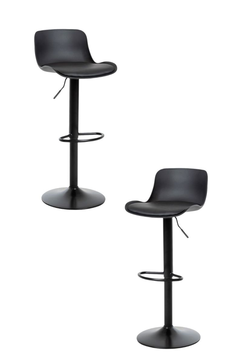 Pack 2 taburetes delvo - negro