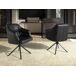 Silla giratoria polipiel negro Silla giratoria polipiel negro Negro