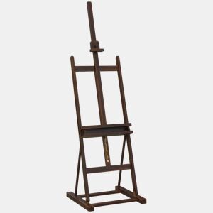 HOMCOM Cavalete de Pintura, 230 cm, Cavalete em Madeira com Altura e Ângulo Ajustáveis, Arrumação, para Adultos, Artistas, Pintores, Estudantes, Castanho