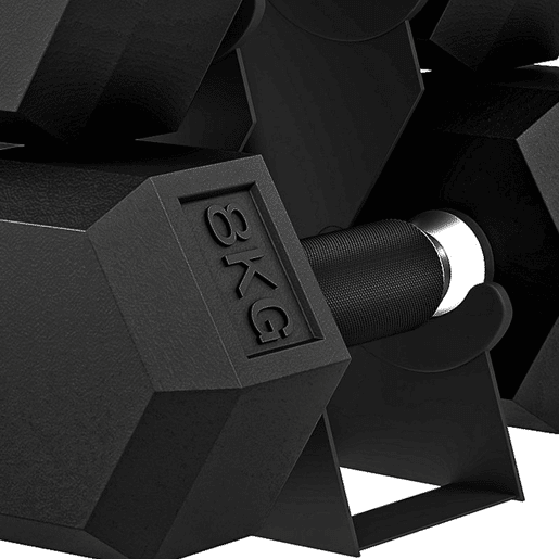 SPORTNOW Conjunto de 6 Halteres 36 kg, 2x4 kg, 2x6 kg e 2x8 kg, Hexagonais com Suporte, Revestimento em Borracha e Pegas Antiderrapantes para Casa e Ginásio SPORTNOW Conjunto de 6 Halteres 36 kg, 2x4 kg, 2x6 kg e 2x8 kg, Hexagonais com Suporte, Revestimento em Borracha e Pegas Antiderrapantes para Casa e Ginásio