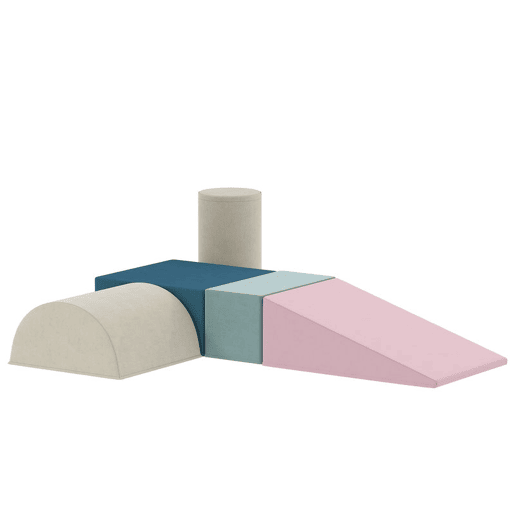 AIYAPLAY Conjunto de 5 Blocos de Espuma para Crianças, Blocos de Psicomotricidade com Base Antiderrapante e Capa Removível, Set de Escalada Macio para Interior, 6 Meses-3 Anos AIYAPLAY Conjunto de 5 Blocos de Espuma para Crianças, Blocos de Psicomotricidade com Base Antiderrapante e Capa Removível, Set de Escalada Macio para Interior, 6 Meses-3 Anos
