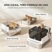 Arenero para Gato Acero Inoxidable PawHut Arenero para Gato Acero Inoxidable PawHut Blanco