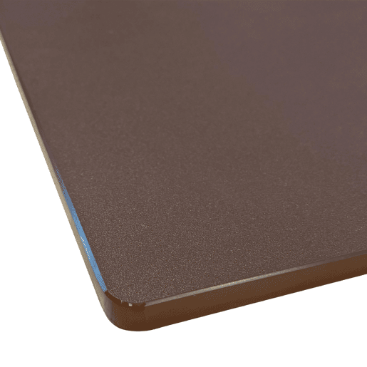Mesa de jantar com tampo de vidro fosco com 8 lugares, Lior, Castanho, 180x90x76 cm