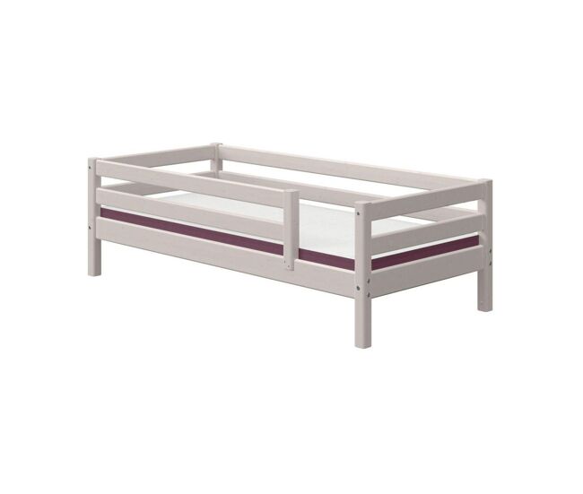 Cama individual con barrera alejandro, blanco , 98 x 208 x 62 cm, cama individual con barrera