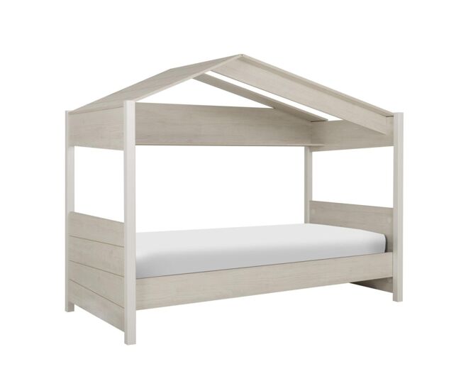 Cama casita infantil klerk, castaño decolorado , 105 x 207 x 165 cm, cama casita infantil