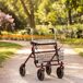 Andador para Anciano Acero Inoxidable, ABS HOMCOM Andador para Anciano Acero Inoxidable, ABS HOMCOM Rojo