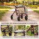 Andador para Anciano Acero Inoxidable, ABS HOMCOM Andador para Anciano Acero Inoxidable, ABS HOMCOM Rojo