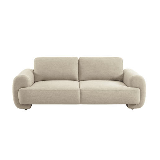 Sofá em tecido, 3 lugares Bege - 216x88x78 cm Sofá em tecido, 3 lugares Bege - 216x88x78 cm