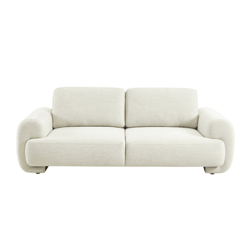 Sofá em tecido, 3 lugares Creme - 216x88x78 cm Sofá em tecido, 3 lugares Creme - 216x88x78 cm