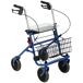 Andador para Anciano Acero Inoxidable, ABS HOMCOM Andador para Anciano Acero Inoxidable, ABS HOMCOM Azul