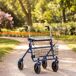 Andador para Anciano Acero Inoxidable, ABS HOMCOM Andador para Anciano Acero Inoxidable, ABS HOMCOM Azul