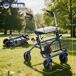 Andador para Anciano Acero Inoxidable, ABS HOMCOM Andador para Anciano Acero Inoxidable, ABS HOMCOM Azul