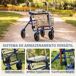 Andador para Anciano Acero Inoxidable, ABS HOMCOM Andador para Anciano Acero Inoxidable, ABS HOMCOM Azul