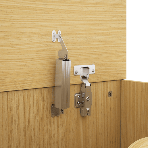 HOMCOM Baú de Arrumação 108L, Banco com Painel de Ratã, Tampa Elevatória, Braços de Apoio, Design Sem Puxadores, para Entrada, Hall, Quarto, Sala, 80x40x45 cm, Carvalho