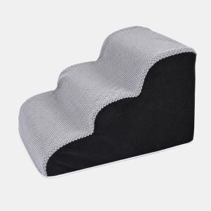 Escada Animais 3 Degraus 40x56x35cm Nyana | Curva Antiderrapante Capa Lavável