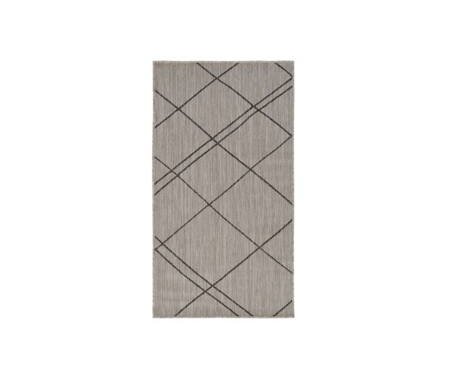 Alfombra exterior de 200x290 cm, gris claro/guijarro