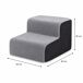 Escalera Mascotas 2 Escalones Nyana Pets | Curva Antideslizante Espuma Densa Escalera Mascotas 2 Escalones Nyana Pets | Curva Antideslizante Espuma Densa Gris