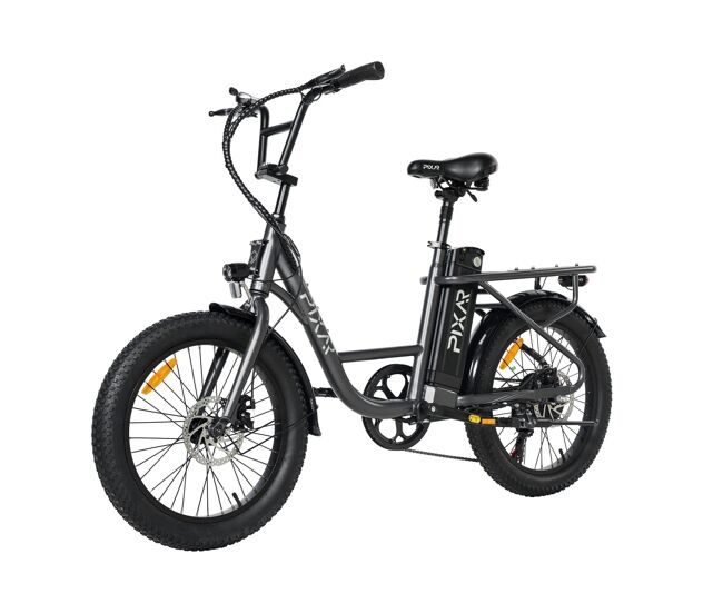 Pixar fun1 36v 10.4ah bicicleta eléctrica 20x3 fat gris
