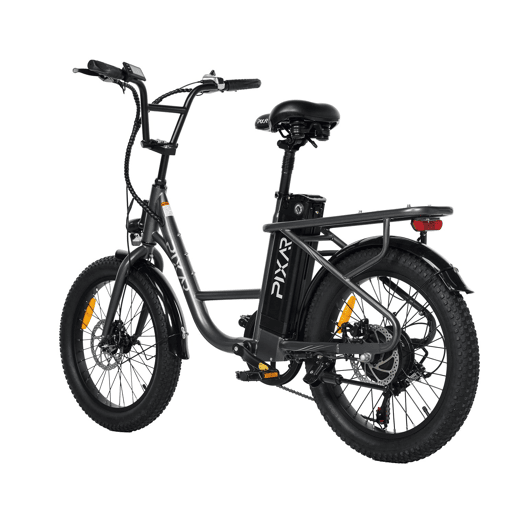 Pixar FUN1 36V 10.4Ah Bicicleta Elétrica 20x3 Fat Cinza