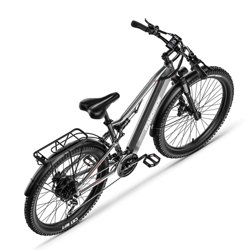 Bicicleta Elétrica RANDRIDE YG90 - Bateria 48V17Ah 27,5'' - Cinza Bicicleta Elétrica RANDRIDE YG90 - Bateria 48V17Ah 27,5'' - Cinza