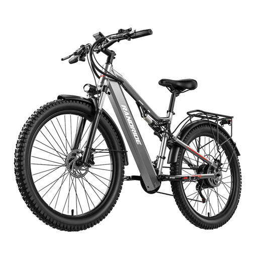 Bicicleta Elétrica RANDRIDE YG90 - Bateria 48V17Ah 27,5'' - Cinza Bicicleta Elétrica RANDRIDE YG90 - Bateria 48V17Ah 27,5'' - Cinza