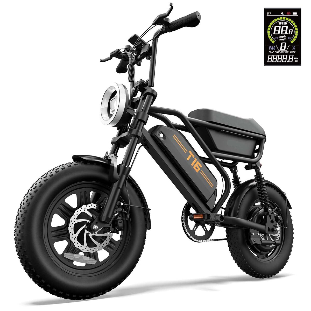 Bicicleta Eléctrica URLIFE T16 48V13Ah Disco