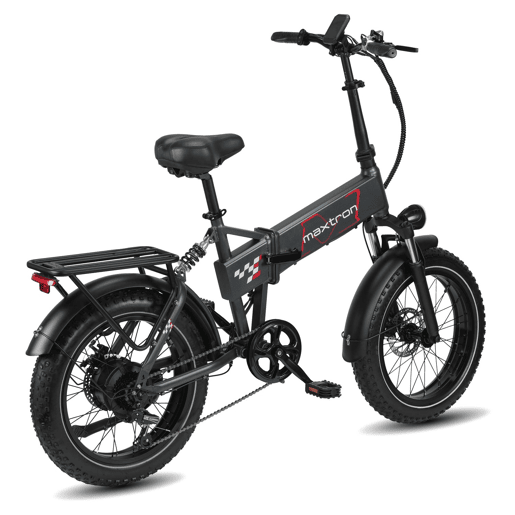 Bicicleta Elétrica MAXTURN Polaris Bateria 48V13AH 20 Travão A Disco A Cabo - Cinza