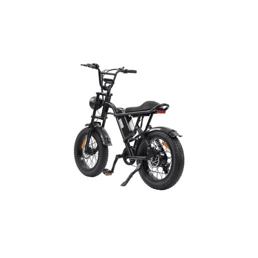 RUSH HORSE V1 Bicicleta Elétrica Bateria 48V 15Ah Pneus de 20x4,0 polegadas Suspensão Dupla - Preto RUSH HORSE V1 Bicicleta Elétrica Bateria 48V 15Ah Pneus de 20x4,0 polegadas Suspensão Dupla - Preto