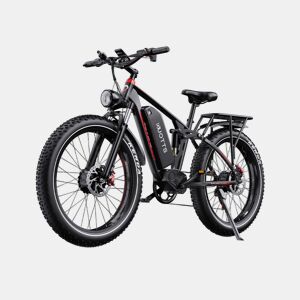 Bicicleta Elétrica | Duotts | S26 | 1500W 48V20AH 26 Freios a Disco - Preto-Vermelho