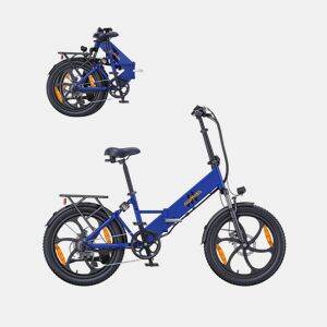 Bicicleta elétrica HillMiles Mile 2 Bateria 36V13Ah Rodas 20 polegadas Travões Hidráulicos Duplos - Azul